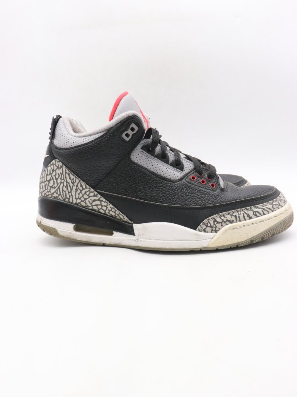 Nike Air Jordan 3 Retro OG Men's Size 11.5 Cement Black/Fire Red 854262-001